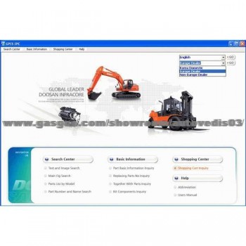 Phần mềm tra cứu phụ tùng DOOSAN EPC