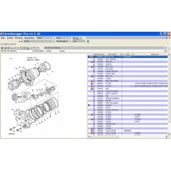 Phần mềm tra cứu phụ tùng HITACHI PARTS MANAGER 