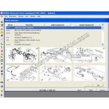 Phần mềm tra cứu phụ tùng HONDA EPC