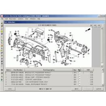 Phần mềm tra cứu phụ tùng HONDA EPC