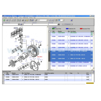 Phần mềm tra cứu phụ tùng  HYUNDAI MICROCAT 01/2015