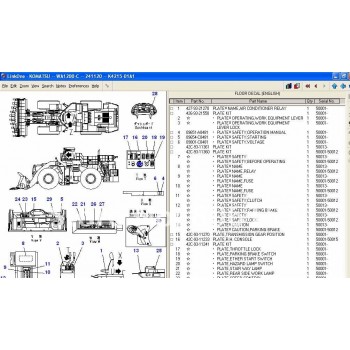 Phần mềm tra cứu phụ tùng KOMATSU LINKONE