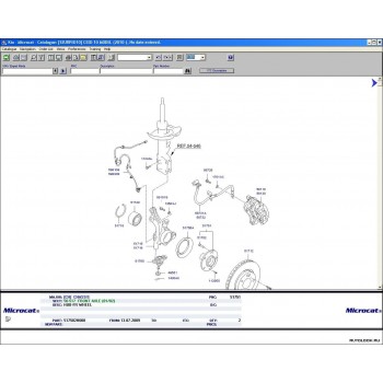 Phần mềm tra mã phụ tùng Kia MICROCAT 