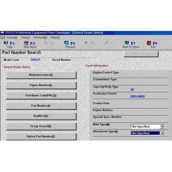 Phần mềm tra cứu phụ tùng TOYOTA EPC